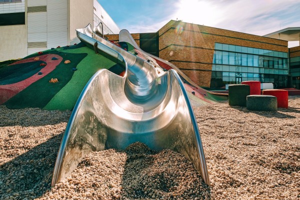 The slide from the Empire building